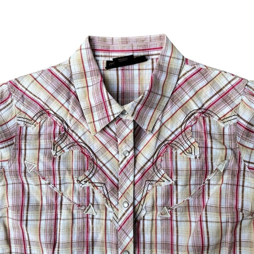 Ariat Women's Plaid Button-Up Shirt M Multicolor Short Sleeve Casual - Picture 4 of 6